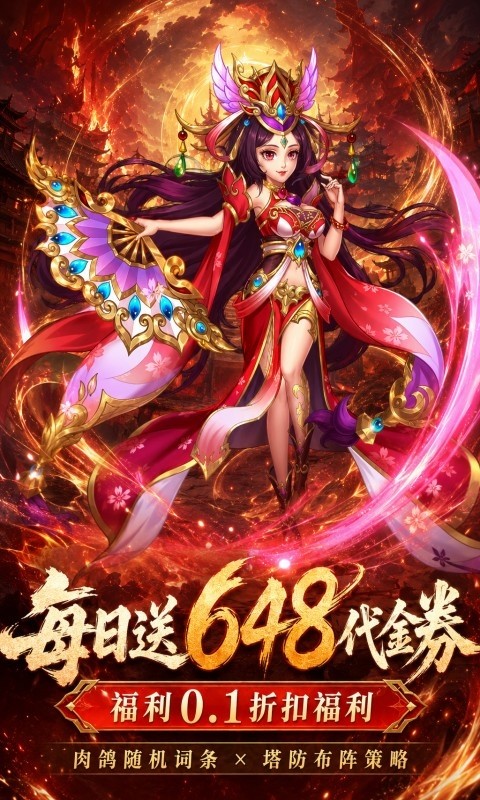 曹操传（0.1折肉鸽三国塔防）截图