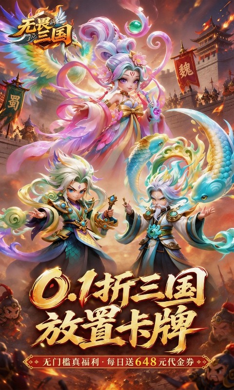 无畏三国（0.1折免费代金豪礼）截图