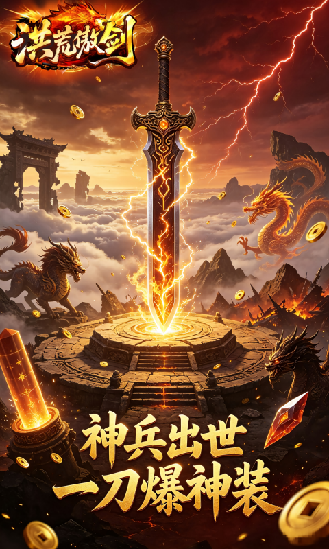 洪荒傲剑H5截图